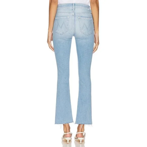 NWT Mother Insider Ankle Fray in Friendly Reminder High Crop Bootcut Jeans 27 - Picture 5 of 13